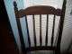 Antique Vintage Rush Seat Chair Spindle Back 1900-1950 photo 4