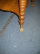 Refinished Antique Oak Parlor Table With Claw Feet 1900-1950 photo 1