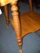 Refinished Antique Oak Parlor Table With Claw Feet 1900-1950 photo 3
