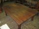Antique Large Heavy Oak Work Table Conference Dining 1900-1950 photo 3