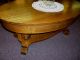 Antique Oak Library Table Coffee Table,  Solid Quartersawn Oak W/ Drawer 42 