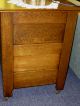 Antique Oak End Table W/3 Drawers Night Stand Dresser Side Table 1900-1950 photo 2