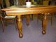Antique Oak Farm Table Extension W/ Leaves Refinished Made In Usa 1900-1950 photo 1