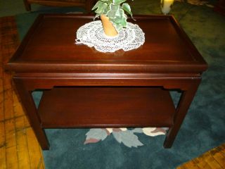 Antique Walnut Coffee Table,  End Table,  Side Table With Mahogany Finish Refinish photo