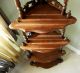 Highly Ornate Vintage Solid Wood Spindle Finials Rococo Style Corner Shelves 1900-1950 photo 4