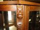 Quartersawn Oak China Cabinet With Lions Heads 1900-1950 photo 3