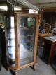Quartersawn Oak China Cabinet With Lions Heads 1900-1950 photo 4