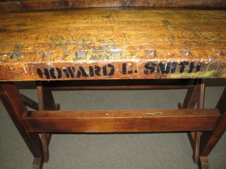 Unique Vintage Workbench Server Industrial Decor Howard L Smith Awesome photo