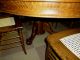 Antique Oak Table Extension Table W/ 5 Leaves Solid 1/4 Sawn Oak Refinished 1900-1950 photo 5