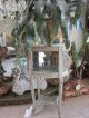 Antique French Carved Paint Wood/marble Side Lamp Table Nightstand/plant Stand 1900-1950 photo 6