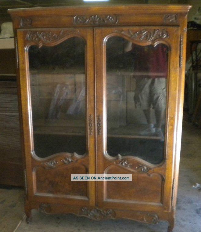 Antique French Oak China Cabinet Unknown photo
