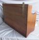 Rare Antique Solid Walnut Wood Dentist Wall Cabinet/jewelry Box Chest Of Drawers 1900-1950 photo 6