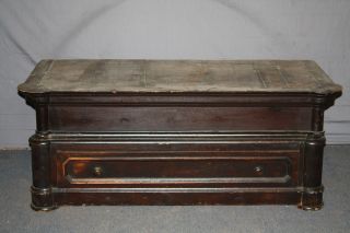 Antique Cabinet Base Makes A Great T.  V.  Stand - With Drawers photo
