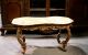 55328 - 3 : Italian Baroque Style Carved Onyx Top Coffee / End Table 1900-1950 photo 1