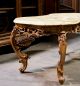 55328 - 3 : Italian Baroque Style Carved Onyx Top Coffee / End Table 1900-1950 photo 2