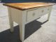 Vintage White Provincial French Style Coffee Table W 2 Way Sliding Drawers 1900-1950 photo 2