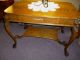 Antique Oak Table Library,  Desk Winged Griffins Lions Dovetailed Drawer Usa 1900-1950 photo 9