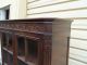 50180 Antique Oak China Cabinet Curio With Drawer 1900-1950 photo 1