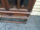 50180 Antique Oak China Cabinet Curio With Drawer 1900-1950 photo 3