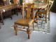 English Oak Carved Pub Table With Matching Chairs,  Ca 1920 ' S Inv 9697b 1900-1950 photo 5