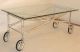 Antique Casket Stand Trolley Industrial Coffee Table 1900-1950 photo 2