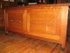 Large Counter Table Storage 2 Drawer Work Table Oak 1900-1950 photo 1