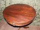 Sweet Little Antique Mahogany Drum Table W/drawer Great Dark Natural Patina 1900-1950 photo 2