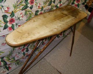 Wonderful Antique Wooden Ironing Board (trenton,  Nj) photo