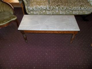 Cherry Marble Top Coffee Table photo