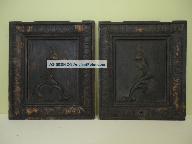 Antique Salvage - Two Old Oak Cabinet Doors Circa 1910 (americana) 1900-1950 photo