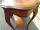 50482 Antique Inlaid French Turtle Top Table With Shelf 1900-1950 photo 10