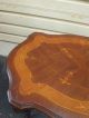 50482 Antique Inlaid French Turtle Top Table With Shelf 1900-1950 photo 2