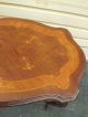 50482 Antique Inlaid French Turtle Top Table With Shelf 1900-1950 photo 3