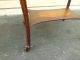 50482 Antique Inlaid French Turtle Top Table With Shelf 1900-1950 photo 5