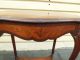 50482 Antique Inlaid French Turtle Top Table With Shelf 1900-1950 photo 7