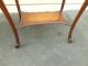 50482 Antique Inlaid French Turtle Top Table With Shelf 1900-1950 photo 8