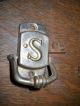Vintage Sellers Cabinet Left Hand Latch,  Rare Find S Motif Sellers Nickel Latch 1900-1950 photo 1