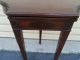 50343 Antique Mahogany Flip Top Game Table Stand 1900-1950 photo 5