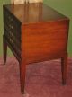 Vintage Rare Mahogany Hepplewhite Style Nesting Tables Set 4 Drawer Cabinet 1900-1950 photo 1