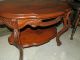 Wonderful Antique Hand Carved Coffee Table W/marquetry Detail 1900-1950 photo 2