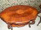 Wonderful Antique Hand Carved Coffee Table W/marquetry Detail 1900-1950 photo 4