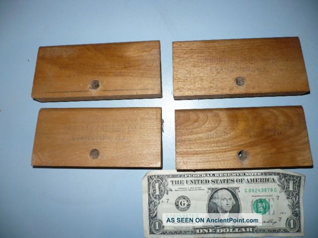 4 Antique Wood Cabinet Co.  Ill.  Card File Cabinet Drawer Divider Part 1900-1950 photo