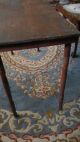 Antique Folding Sewing Table With One Yard 36 In.  Ruler Still On Top - Also Signed 1900-1950 photo 3