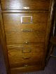 Antique Oak File Cabinet Industrial Library Bureau,  5 Drawer Refinished 1/4 Sawn 1900-1950 photo 7