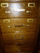 Antique Oak File Cabinet Industrial Library Bureau,  5 Drawer Refinished 1/4 Sawn 1900-1950 photo 8