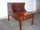 Vintage Mahogany Leather Top Step End Table 1900-1950 photo 1