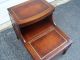 Vintage Mahogany Leather Top Step End Table 1900-1950 photo 3