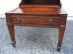 Vintage Mahogany Leather Top Step End Table 1900-1950 photo 5