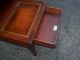 Vintage Mahogany Leather Top Step End Table 1900-1950 photo 7