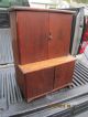 Childs Step Back Cupboard With Etched Doors 1900-1950 photo 11